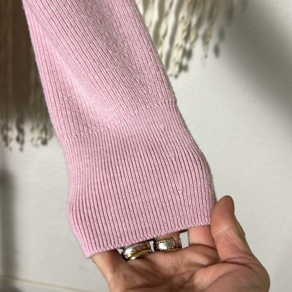 Lululemon. Pink Merino Wool Ribbed Crewneck Sweater - Picture 5 of 14
